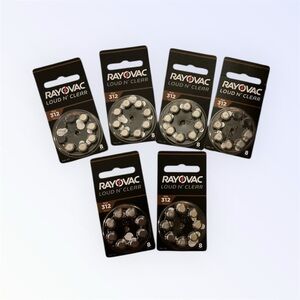 Rayovac Loud N’ Clear Size 312 Hearing Aid Batteries (7 Packs)